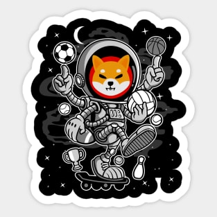 Astronaut Skate Shiba Inu Coin To The Moon Shib Army Crypto Token Cryptocurrency Blockchain Wallet Birthday Gift For Men Women Kids Sticker